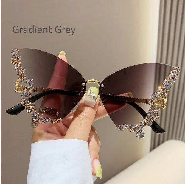 Diamant-Schmetterlings-Sonnenbrille