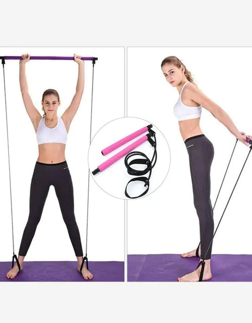 Load image into Gallery viewer, Portable Pilates Bar and Resistance Band
