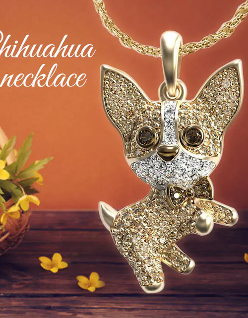 Bild in Galerie-Viewer laden, Chihuahua-Hund-Halsketten-Anhänger
