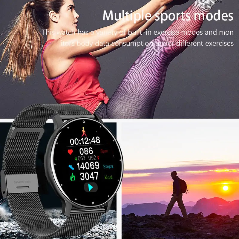 Wasserdichte Fitness-Smartwatch mit Schutzart IP67